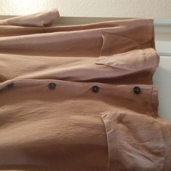 Madewell Rust Brown Buttoned Blouse Size S - Picture 3 of 9